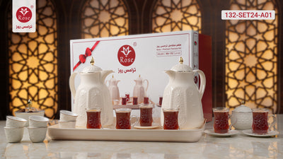 Rose Thermos RS-132 Complete Tea & Coffee Set with Vacuum Flask