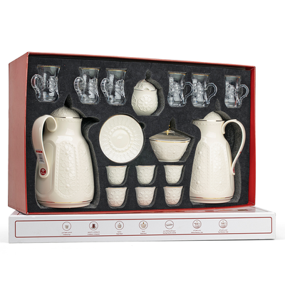 Rose Thermos RS-132 Complete Tea & Coffee Set with Vacuum Flask