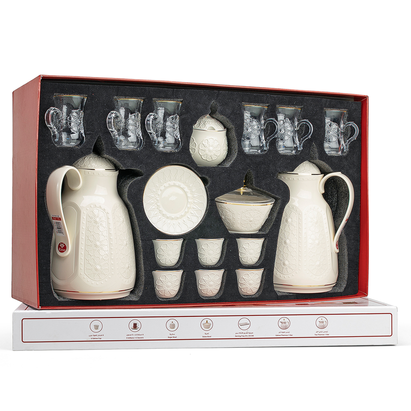 Rose Thermos RS-132 Complete Tea & Coffee Set with Vacuum Flask