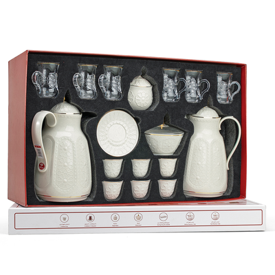 Rose Thermos RS-132 Complete Tea & Coffee Set with Vacuum Flask