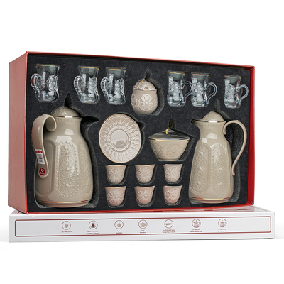 Rose Thermos RS-132 Complete Tea & Coffee Set with Vacuum Flask