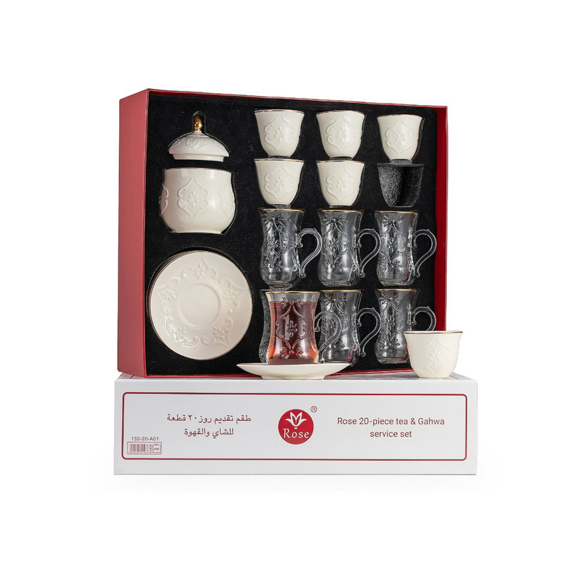 Rose Thermos RS-624 Tea and Coffee 20 Pieces Set
