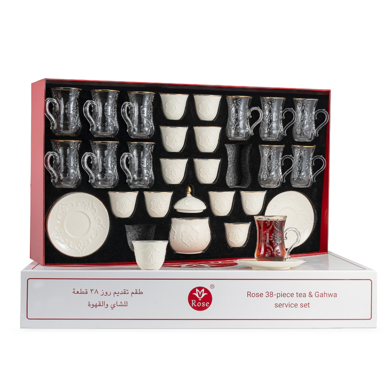 Rose Thermos RS-624 Tea and Coffee 38 Pieces Set