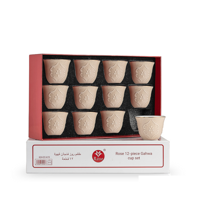 Rose Thermos RS-624 Cawa Cup 12 Pieces Set