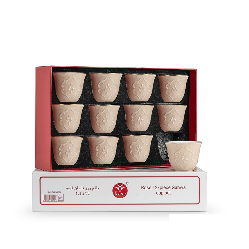 Rose Thermos RS-624 Cawa Cup 12 Pieces Set