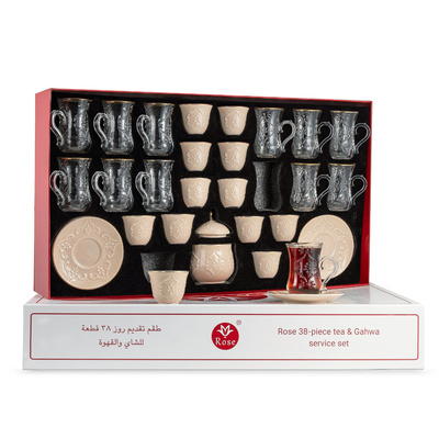 Rose Thermos RS-624 Tea and Coffee 38 Pieces Set