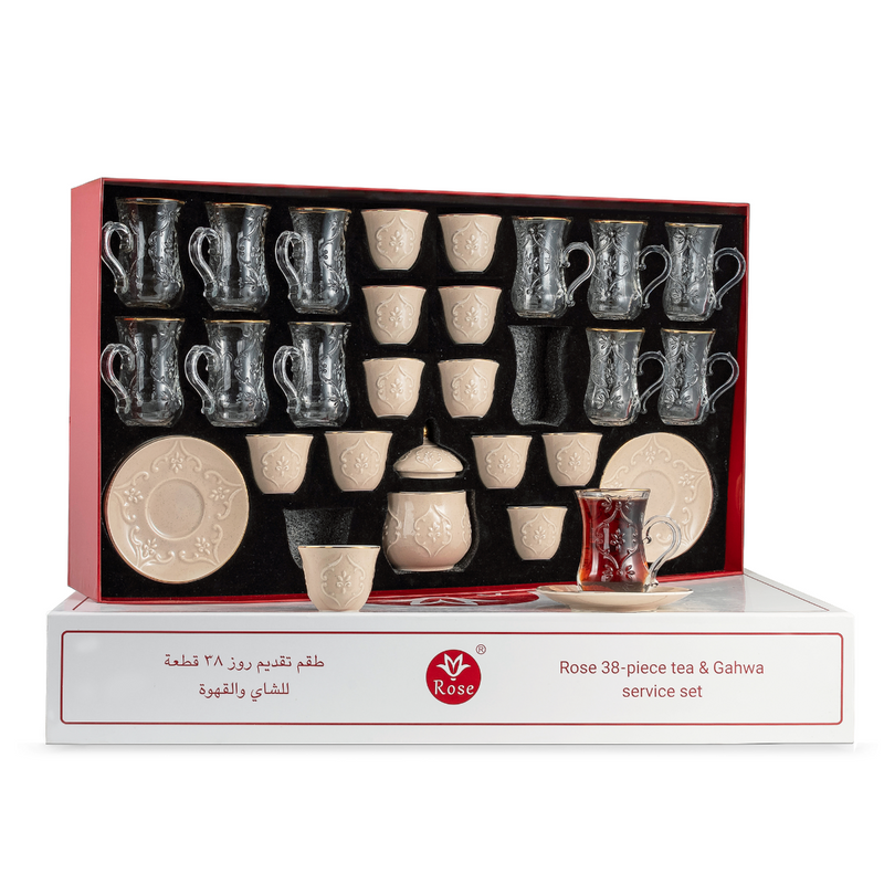 Rose Thermos RS-624 Tea and Coffee 38 Pieces Set