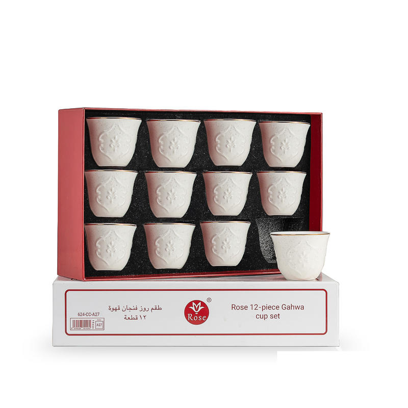 Rose Thermos RS-624 Cawa Cup 12 Pieces Set