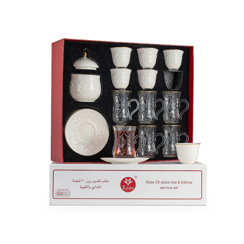 Rose Thermos RS-624 Tea and Coffee 20 Pieces Set
