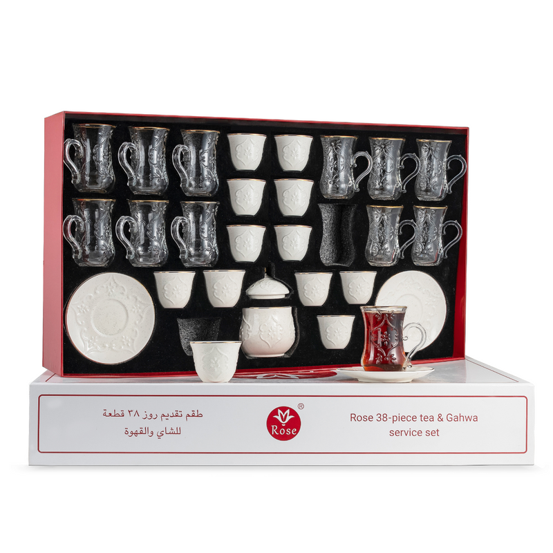 Rose Thermos RS-624 Tea and Coffee 38 Pieces Set