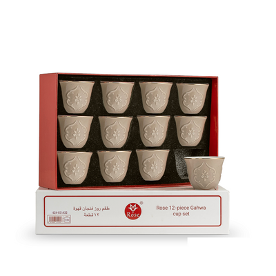 Rose Thermos RS-624 Cawa Cup 12 Pieces Set