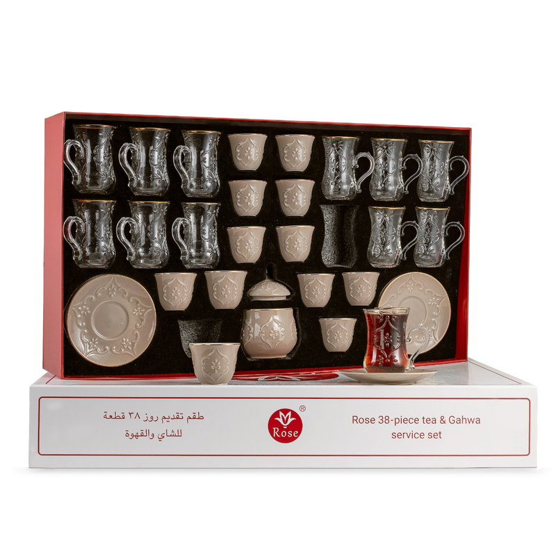 Rose Thermos RS-624 Tea and Coffee 38 Pieces Set