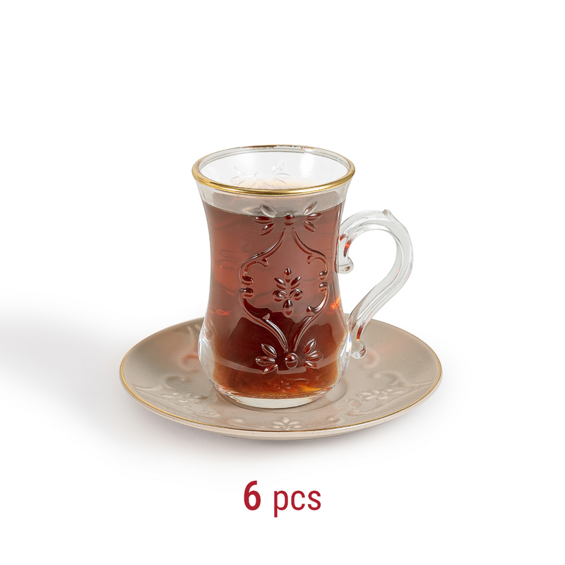 طقم شاي وقهوة مع دلة من ترامس روز