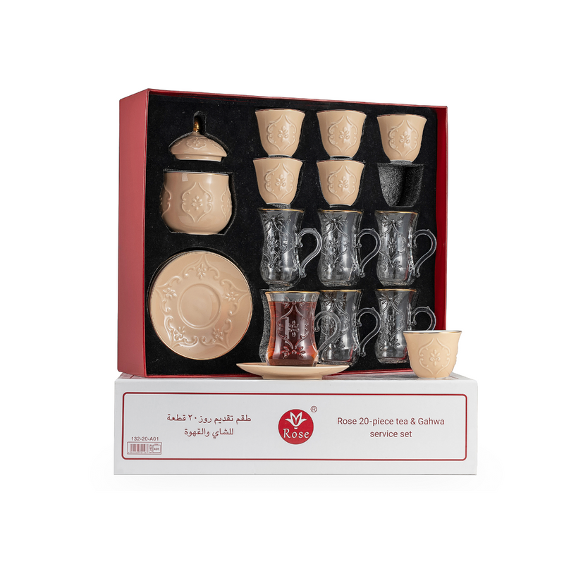 Rose Thermos RS-624 Tea and Coffee 20 Pieces Set