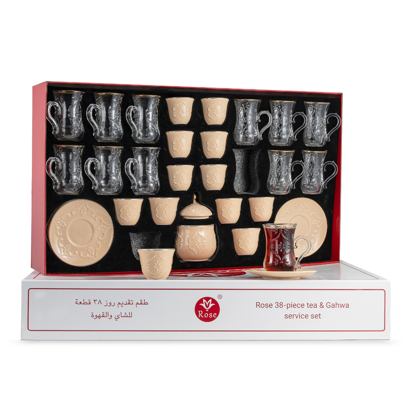 Rose Thermos RS-624 Tea and Coffee 38 Pieces Set