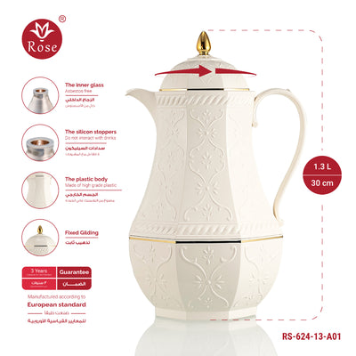 Rose Thermos RS-624 Tea Vacuum Flask