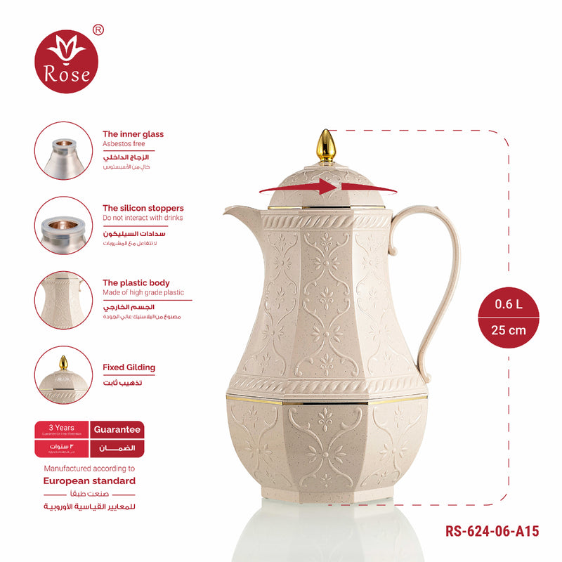 Rose Thermos RS-624 Tea Vacuum Flask