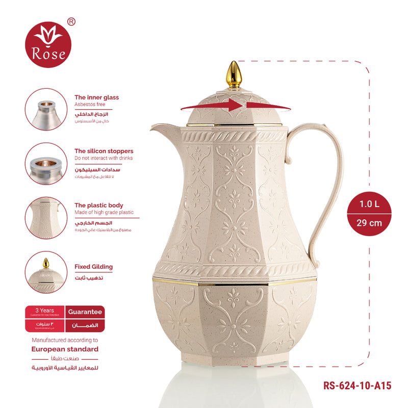 Rose Thermos RS-624 Tea Vacuum Flask