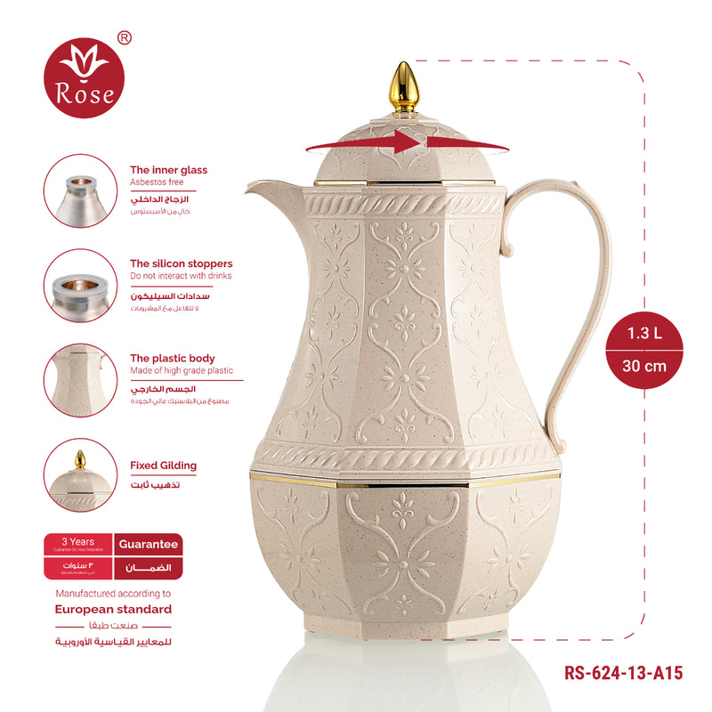 Rose Thermos RS-624 Tea Vacuum Flask