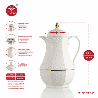 Rose Thermos RS-624 Tea Vacuum Flask