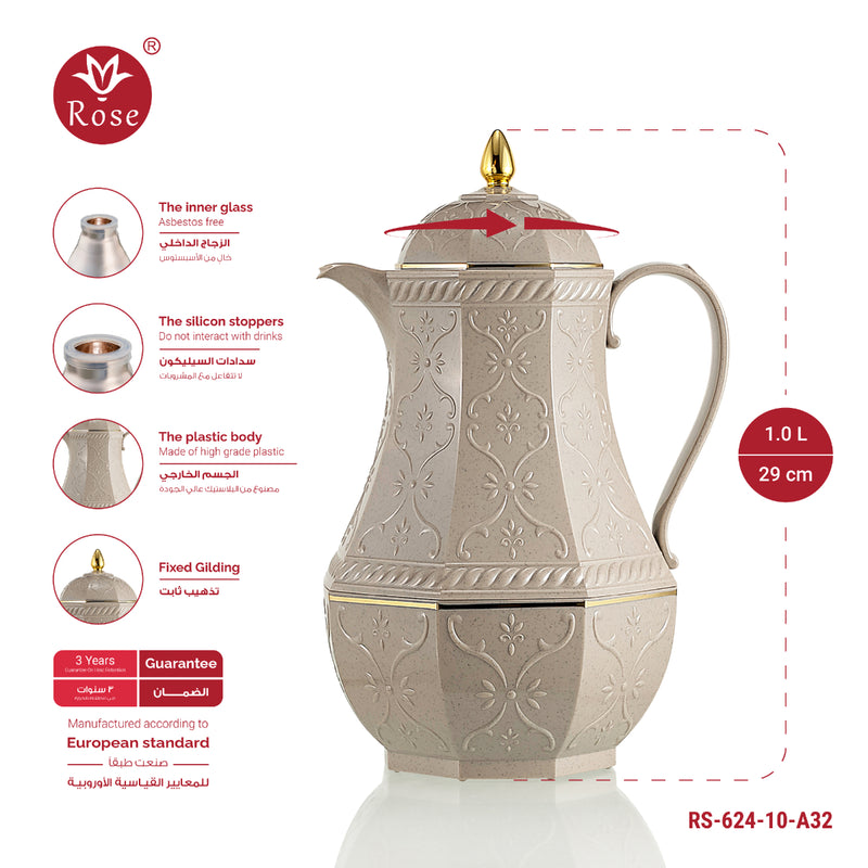 Rose Thermos RS-624 Tea Vacuum Flask