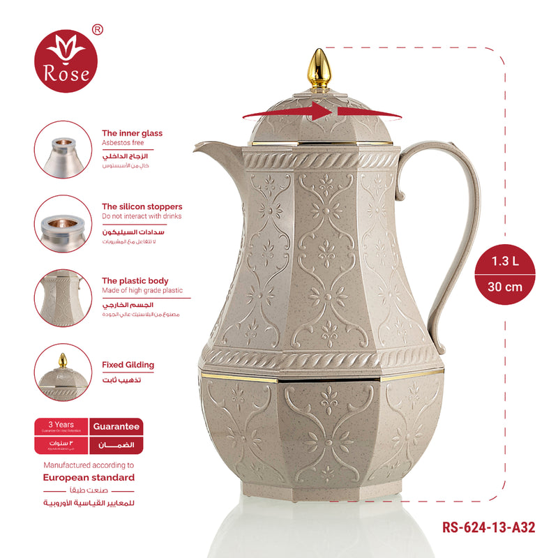Rose Thermos RS-624 Tea Vacuum Flask