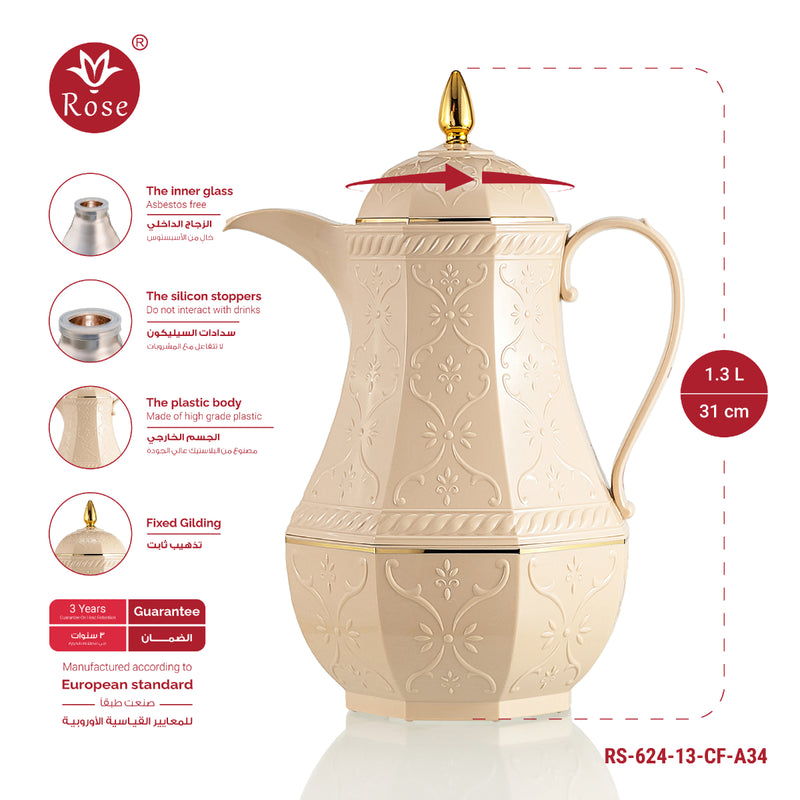 Rose Thermos RS-624 Coffee Vacuum Flask