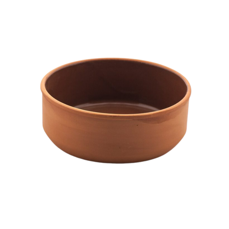 Che Brucia Inner Glazed Clay Round Oven Bowl 800 ml -Gemlik