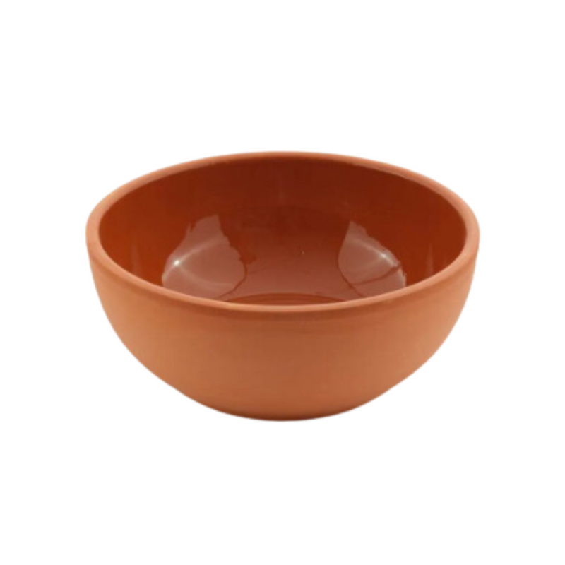 Che Brucia Inner Glazed Clay Salad Round Bowl 1 Liter