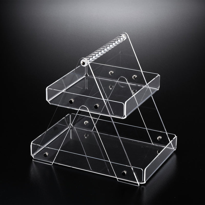 Vague Acrylic 2 Tier Food Display 20 x 20 cm / 30 x 20 cm