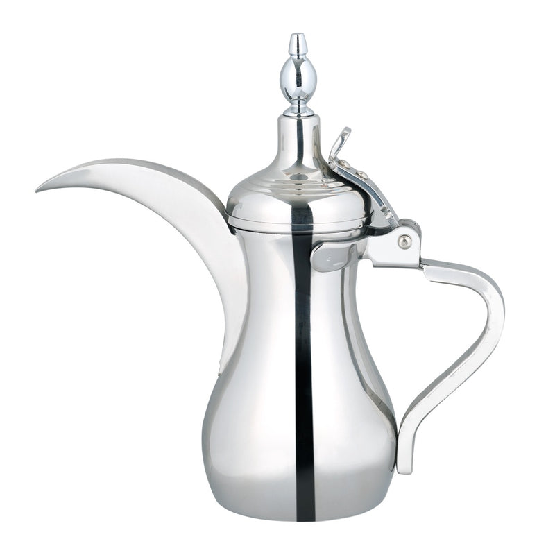 Vague Stainless Steel Coffee Dallah 32 oz Chrome Finish