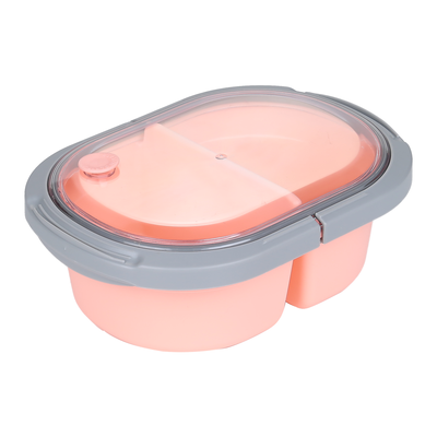 Vague Oval Two Compartment Lunch Box