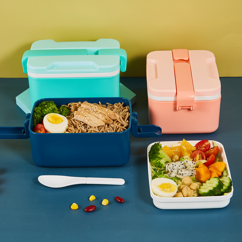 Vague Two Layer Rectangular Lunch Box