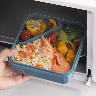 Vague Silicone Lunch Box with Fork and Spoon 1 Liter