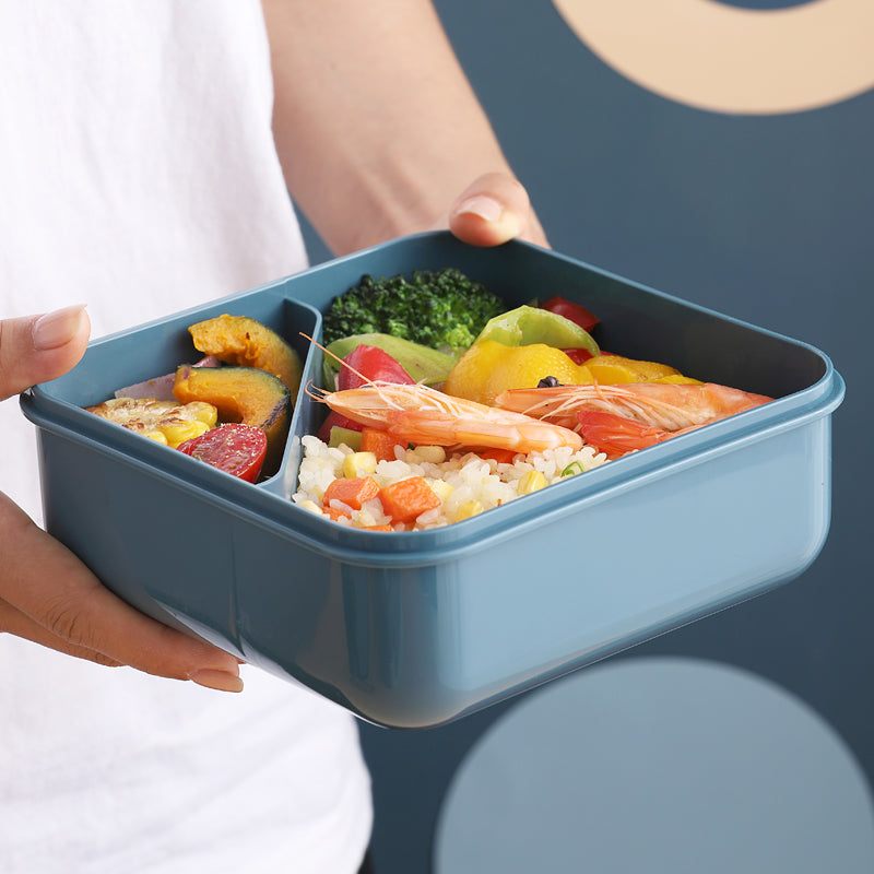 Vague Silicone Lunch Box with Fork and Spoon 1 Liter
