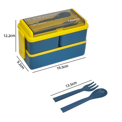 Vague Silcone Two Layered Lunch Box 1.4 Liter