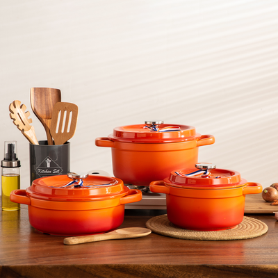 Che Brucia Direct Fire Orange Ceramic Cooking Casserole