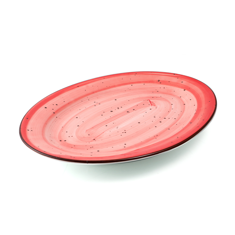 Porceletta Color Glaze Porcelain Oval Plate