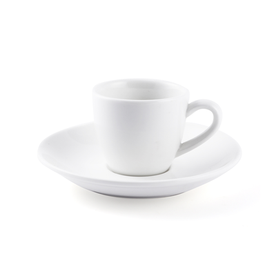 Porceletta Ivory Porcelain Espresso Cup & Saucer