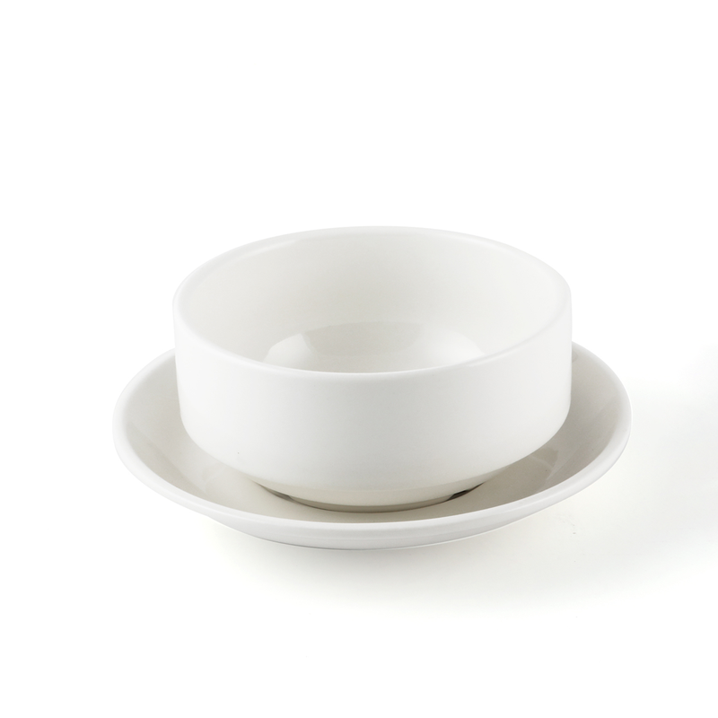 B2B Ivory Soup Cup with Saucer 6"