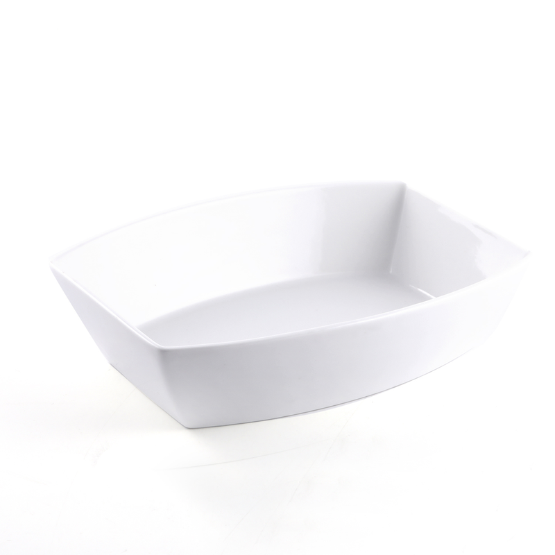Porceletta Ivory Porcelain Rectangular Bowl