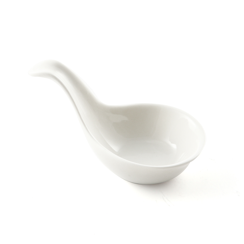 Porceletta Ivory Porcelain Spoon Shape Dish