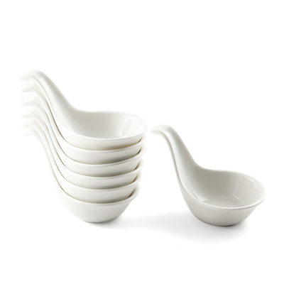 Porceletta Ivory Porcelain Spoon Shape Dish