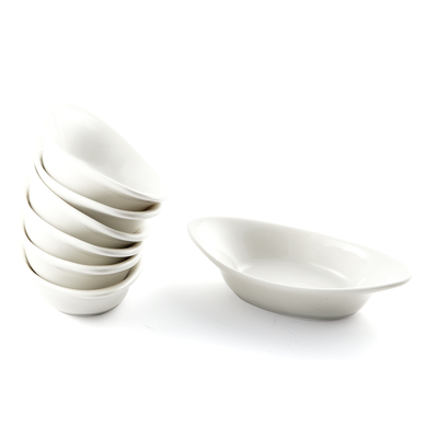 Porceletta Ivory Porcelain Oval Dish