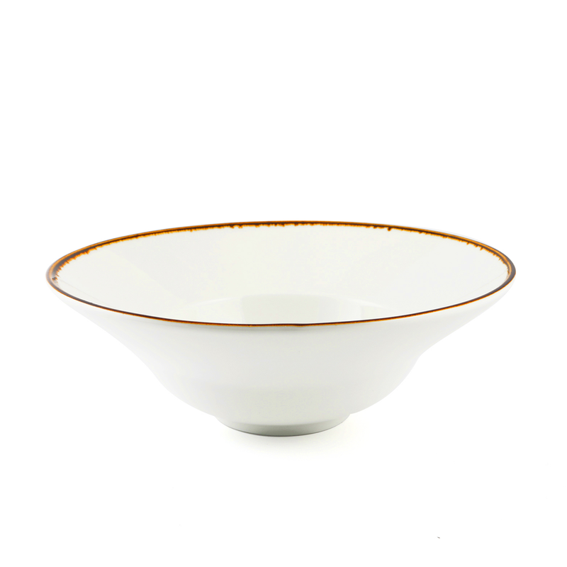 Porceletta Mocha Porcelain Pasta & Soup Plate