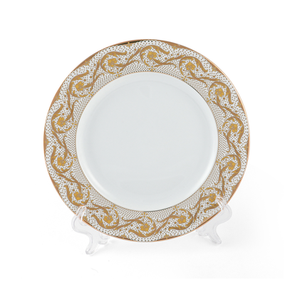 Porceletta 6 Piece Porcelain Dinner VIP Plate Set