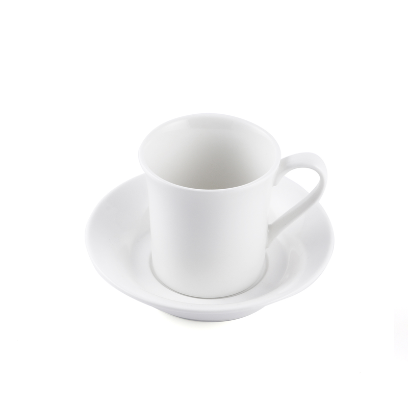 Porceletta Ivory Porcelain Tea & Coffee Cup and Saucer 230 ml