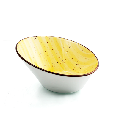 Porceletta Color Glaze Porcelain Boat Bowl 16 cm