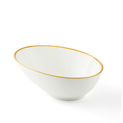 Porceletta Mocha Porcelain Boat Bowl 18 cm