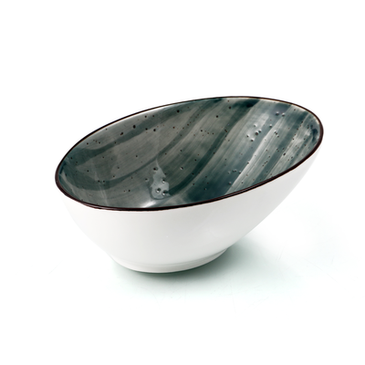 Porceletta Color Glaze Porcelain Boat Bowl 18 cm